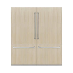 ZLINE 72 in. 39.6 cu. ft. Panel Ready French Door Built-In Bottom Freezer Refrigerator with Water Dispensers and Ice Makers - RBIT - The Home Selection