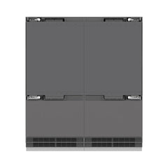 ZLINE 72 in. 39.6 cu. ft. Panel Ready French Door Built-In Bottom Freezer Refrigerator with Water Dispensers and Ice Makers with Graphite Gray Interior - GRBIT-72 - The Home Selection