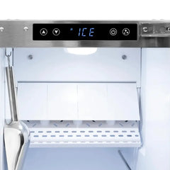 ZLINE Autograph Edition 15 in. Touchstone Gourmet Ice Maker with Drain Pump and Solid Stainless Steel Door - IGMDZ-ST-15-K - The Home Selection
