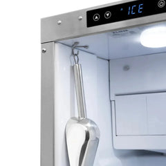 ZLINE Autograph Edition 15 in. Touchstone Gourmet Ice Maker with Drain Pump and Solid Stainless Steel Door - IGMDZ-ST-15-K - The Home Selection