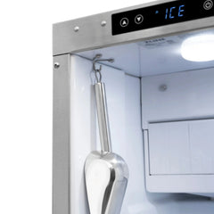 ZLINE Autograph Edition 15 in. Touchstone Gourmet Ice Maker with Drain Pump and Solid Stainless Steel Door - IGMDZ-ST-15 - The Home Selection