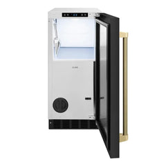ZLINE Autograph Edition 15-Inch Touchstone Clear Cube Ice Maker w/ Drain Pump - ICCDZ-BS-15-K - The Home Selection