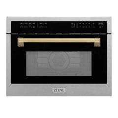 ZLINE Autograph Edition 24" 1.6 cu ft. Built-in Convection Microwave Oven in Fingerprint Resistant Stainless Steel - MWOZ-24-SS - The Home Selection