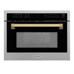 ZLINE Autograph Edition 24" 1.6 cu ft. Built-in Convection Microwave Oven in Fingerprint Resistant Stainless Steel - MWOZ-24-SS - The Home Selection