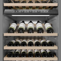 ZLINE Autograph Edition 24 in. 12.4 cu. ft. Triple Zone 100 Bottle Column Wine Cooler - RCWVZ - The Home Selection