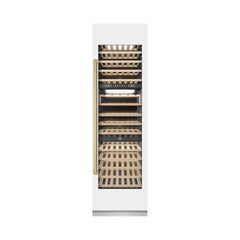 ZLINE Autograph Edition 24 in. 12.4 cu. ft. Triple Zone 100 Bottle Column Wine Cooler - RCWVZ - The Home Selection
