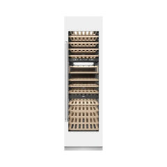 ZLINE Autograph Edition 24 in. 12.4 cu. ft. Triple Zone 100 Bottle Column Wine Cooler - RCWVZ - The Home Selection