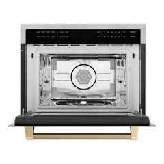 ZLINE Autograph Edition 24 in. 1.6 cu. ft. Built-in Convection Microwave Oven in Stainless Steel - MWOZ-24-K - The Home Selection
