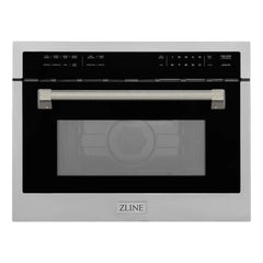 ZLINE Autograph Edition 24 in. 1.6 cu. ft. Built-in Convection Microwave Oven in Stainless Steel - MWOZ-24-K - The Home Selection