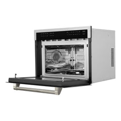ZLINE Autograph Edition 24 in. 1.6 cu. ft. Built-in Convection Microwave Oven in Stainless Steel - MWOZ-24-K - The Home Selection