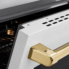 ZLINE Autograph Edition 24 in. 3.2 cu. ft. Paramount Induction Range with 3 Element Cooktop and Electric Convection Oven - SINR - The Home Selection