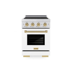 ZLINE Autograph Edition 24 in. 3.2 cu. ft. Paramount Induction Range with 3 Element Cooktop and Electric Convection Oven - SINR - The Home Selection