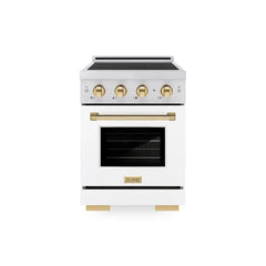 ZLINE Autograph Edition 24 in. 3.2 cu. ft. Paramount Induction Range with 3 Element Cooktop and Electric Convection Oven - SINR - The Home Selection