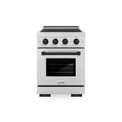 ZLINE Autograph Edition 24 in. 3.2 cu. ft. Paramount Induction Range with 3 Element Cooktop and Electric Convection Oven - SINR - The Home Selection