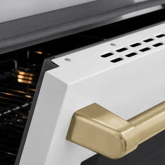 ZLINE Autograph Edition 24 in. 3.2 cu. ft. Paramount Induction Range with 3 Element Cooktop and Electric Convection Oven - SINRZ-WM-24 - The Home Selection