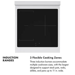 ZLINE Autograph Edition 24 in. 3.2 cu. ft. Paramount Induction Range with 3 Element Cooktop and Electric Convection Oven - SINRZ-WM-24 - The Home Selection