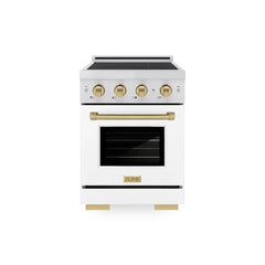 ZLINE Autograph Edition 24 in. 3.2 cu. ft. Paramount Induction Range with 3 Element Cooktop and Electric Convection Oven - SINRZ-WM-24 - The Home Selection
