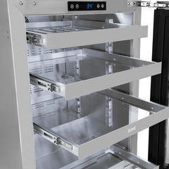 ZLINE Autograph Edition 24 in. Touchstone 151 Can Beverage Fridge With Solid Stainless Steel Door - RBSOZ-ST-24 - The Home Selection