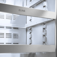 ZLINE Autograph Edition 24 in. Touchstone 151 Can Beverage Fridge With Stainless Steel Glass Door - RBSOZ-GS-24 - The Home Selection