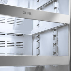 ZLINE Autograph Edition 24 in. Touchstone 151 Can Beverage Fridge With White Matte Glass Door - RBSO - The Home Selection