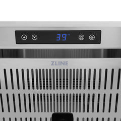 ZLINE Autograph Edition 24 in. Touchstone 168 Can Outdoor-Rated Dual Refrigerator Drawer with Black Matte Doors - RDSO - The Home Selection