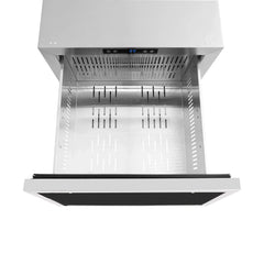 ZLINE Autograph Edition 24 in. Touchstone 168 Can Outdoor-Rated Dual Refrigerator Drawer with Panel-Ready Doors - RDSPOZ-24 - The Home Selection