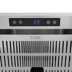 ZLINE Autograph Edition 24 in. Touchstone 168 Can Outdoor-Rated Dual Refrigerator Drawer with Stainless Steel Doors - RDSOZ-ST-24-K - The Home Selection