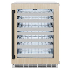 ZLINE Autograph Edition 24 in. Touchstone Dual Zone 44 Bottle Wine Cooler With Panel Ready Glass Door - RWDPOZ-24 - The Home Selection