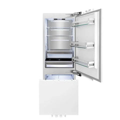 ZLINE Autograph Edition 30 in. 16.1 cu. ft. Panel Ready Built-In Bottom Freezer Refrigerator with Water Dispenser and Ice Maker - RBIV - The Home Selection