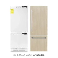 ZLINE Autograph Edition 30 in. 16.1 cu. ft. Panel Ready Built-In Bottom Freezer Refrigerator with Water Dispenser and Ice Maker - RBIV - The Home Selection