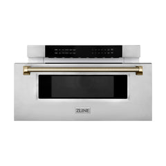ZLINE Autograph Edition 30 in. 1.2 cu. ft. Built-in Microwave Drawer in Stainless Steel - MWDZ-30-K - The Home Selection