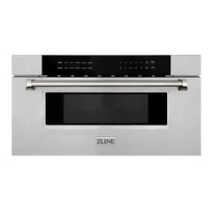 ZLINE Autograph Edition 30 in. 1.2 cu. ft. Built-in Microwave Drawer in Stainless Steel - MWDZ-30-K - The Home Selection