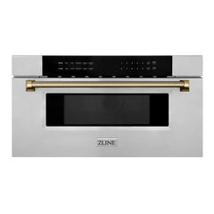 ZLINE Autograph Edition 30 in. 1.2 cu. ft. Built-in Microwave Drawer in Stainless Steel - MWDZ-30-K - The Home Selection