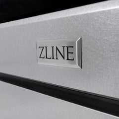 ZLINE Autograph Edition 30 in. 4.2 cu. ft. Paramount Dual Fuel Range with 4 Burner Gas Cooktop and Electric Convection Oven in DuraSnow® Stainless Steel with Accents - SDRSZ-30 - The Home Selection