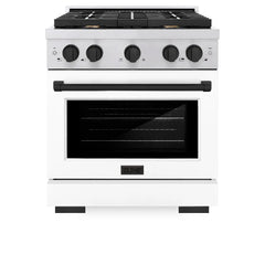 ZLINE Autograph Edition 30 in. 4.2 cu. ft. Paramount Dual Fuel Range with 4 Burner Gas Cooktop and Electric Convection Oven - SDR - The Home Selection