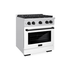 ZLINE Autograph Edition 30 in. 4.2 cu. ft. Paramount Dual Fuel Range with 4 Burner Gas Cooktop and Electric Convection Oven - SDR - The Home Selection