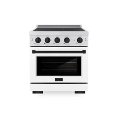 ZLINE Autograph Edition 30 in. 4.2 cu. ft. Paramount Induction Range with 4 Element Cooktop and Electric Convection Oven - SINR - The Home Selection