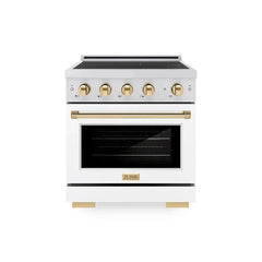 ZLINE Autograph Edition 30 in. 4.2 cu. ft. Paramount Induction Range with 4 Element Cooktop and Electric Convection Oven - SINR - The Home Selection