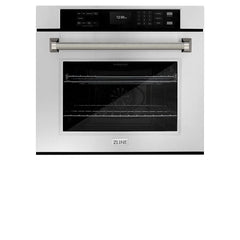 ZLINE Autograph Edition 30 in. Professional True Convection Single Wall Oven with Air Fry and Self Clean in Stainless Steel with Helix Handle - WASZ-30-K - The Home Selection