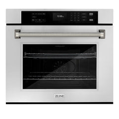 ZLINE Autograph Edition 30 in. Professional True Convection Single Wall Oven with Air Fry and Self Clean in Stainless Steel with Helix Handle - WASZ-30-K - The Home Selection
