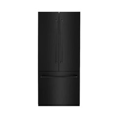ZLINE Autograph Edition 36 in. 19.6 cu. ft. French Door Built-In Bottom Freezer Refrigerator with Water Dispenser and Ice Maker in Black Stainless Steel - RBIV - The Home Selection