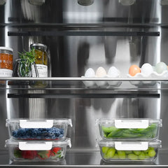 ZLINE Autograph Edition 36 in. 19.6 cu. ft. French Door Built-In Bottom Freezer Refrigerator with Water Dispenser and Ice Maker in Black Stainless Steel with Stainless Steel Interior and Helix Handles - SRBIVZ-BS36K - The Home Selection