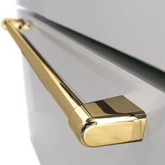 ZLINE Autograph Edition 36 in. 28.9 cu. ft. Standard-Depth French Door External Water Dispenser Refrigerator with Dual Ice Maker in Fingerprint Resistant Stainless Steel and Champagne Bronze Handles - RSMZ-W-36 - The Home Selection