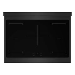 ZLINE Autograph Edition 36 in. 5.2 cu. ft. Paramount Induction Range with 5 Element Cooktop and Electric Convection Oven in Black Stainless Steel with Champagne Bronze Accents - SINRBZ-36 - The Home Selection