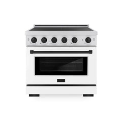 ZLINE Autograph Edition 36 in. 5.2 cu. ft. Paramount Induction Range with 5 Element Cooktop and Electric Convection Oven - SINR - The Home Selection