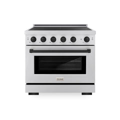 ZLINE Autograph Edition 36 in. 5.2 cu. ft. Paramount Induction Range with 5 Element Cooktop and Electric Convection - SINR - The Home Selection