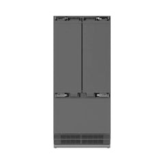 ZLINE Autograph Edition 36 Inch 19.6 cu. ft. Panel Ready French Door Built-In Bottom Freezer Refrigerator with Water Dispenser and Ice Maker with Stainless Steel Interior - SRBIVZ - The Home Selection