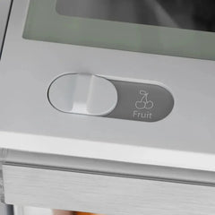 ZLINE Autograph Edition 36 Inch, 22.5 cu. ft. Counter-Depth French Door Refrigerator with Ice Maker in Fingerprint-Resistant Stainless Steel with Polished Gold Modern Handles - RFMZ-36-FG - The Home Selection