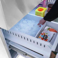 ZLINE Autograph Edition 36-Inch 28.9 cu. ft. Standard-Depth French Door Refrigerator with Dual Ice Maker and External Water Dispenser in Fingerprint-Resistant Stainless Steel - RSMZ-W-36-K - The Home Selection
