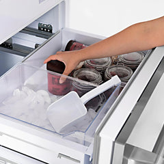 ZLINE Autograph Edition 60 in. 32.2 cu. ft. Panel Ready French Door Built-In Bottom Freezer Refrigerator with Water Dispenser and Ice Maker - RBIV - The Home Selection